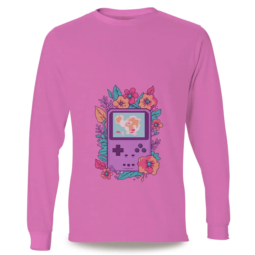 Custom Tee Shirts: Nostalgic Game Boy with Nature's Touch|harmony day t shirts best and less