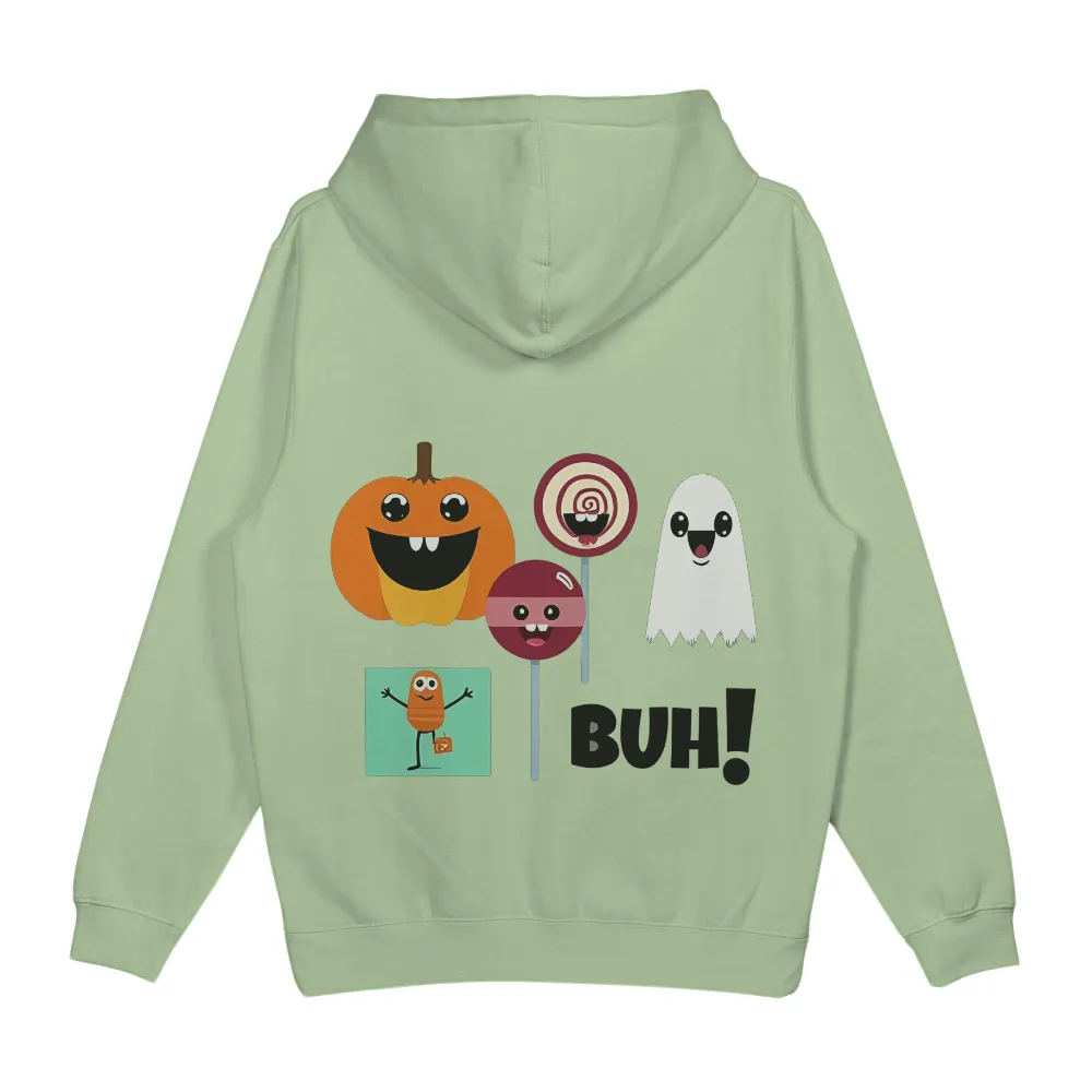 T-Shirts Design: Halloween Fun with Pumpkin, Ghost, and Lollipops|women target halloween shirts