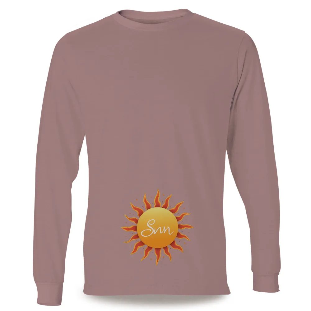 Customized Tee Shirts: Radiant Sun Design|natural light seltzer shirt