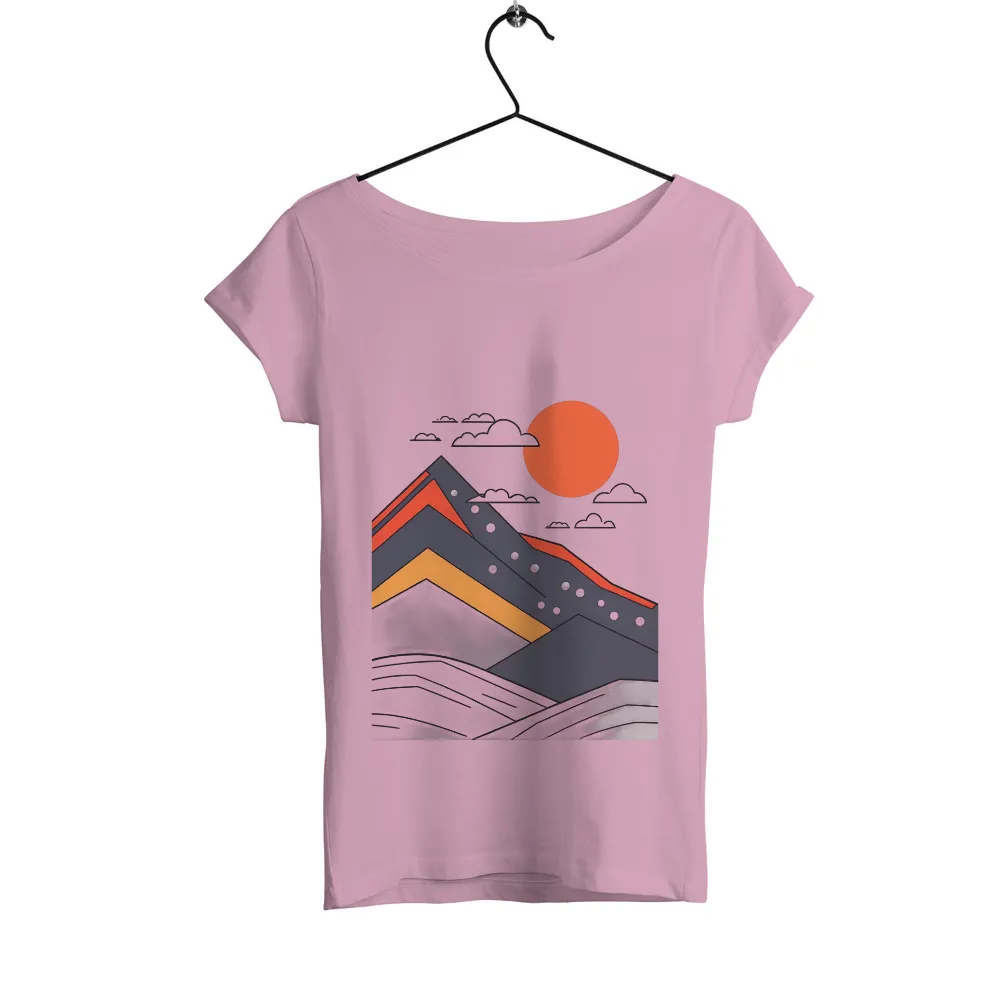 Graphic Tees: Adventure Mountains - Explore and Conquer| simple clouds