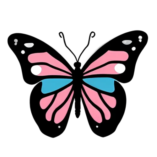 Transgender Pride Butterfly Graphic Tees