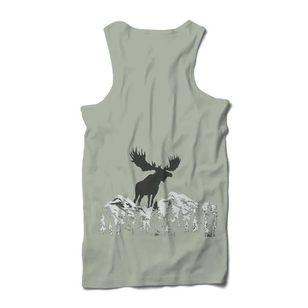 Majestic Moose: T-Shirt Printing Featuring Nature's Guardian|endor forest summer camp shirt