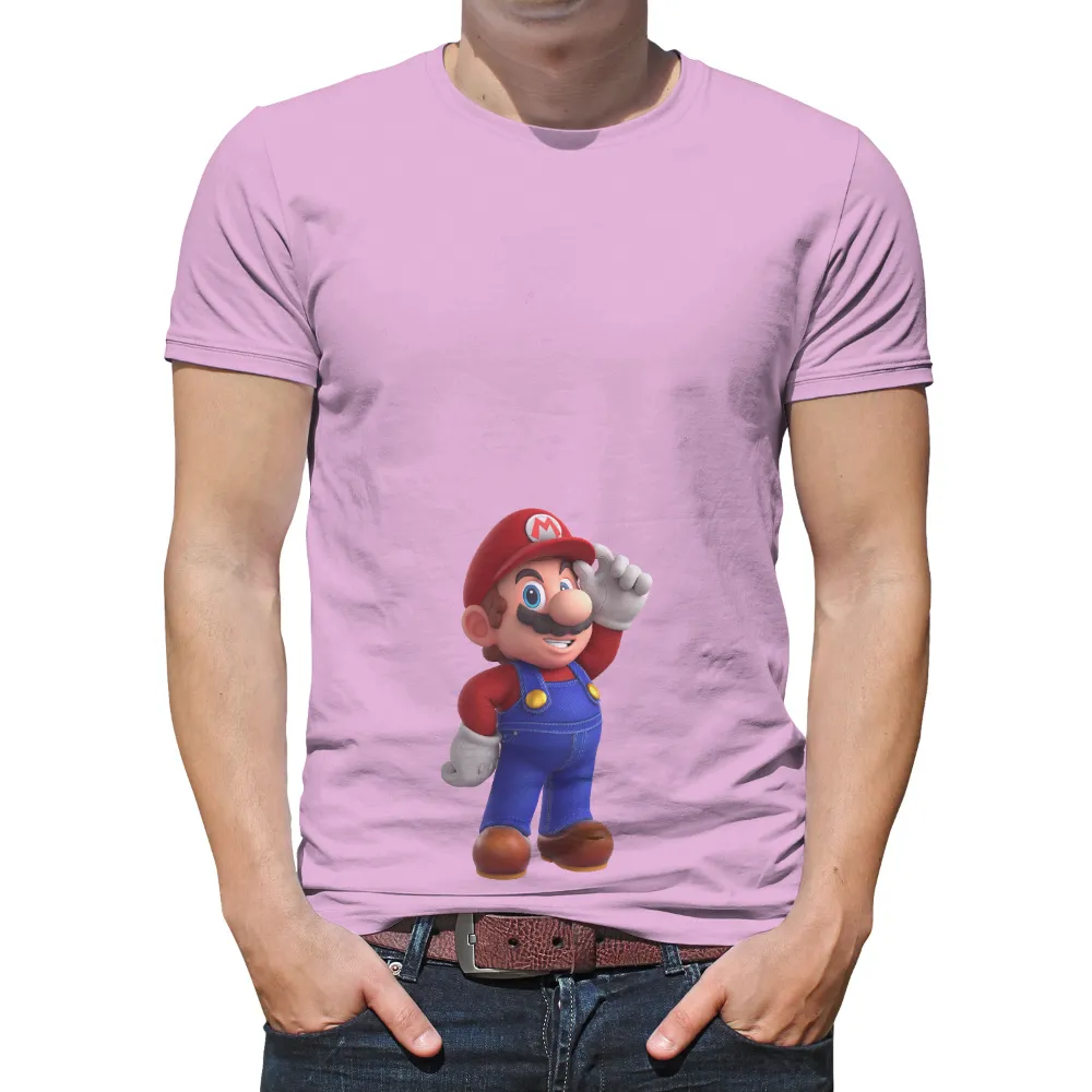 Custom Tee Shirts: Mario's Epic Adventure - Gaming Hero|eraserhead t shirt my hero academia