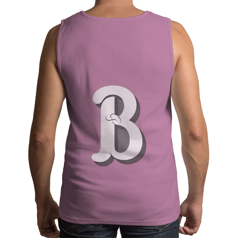 Shirts Graphic Tees | Letter B Artistic Design| sophisticated 'B' pattern