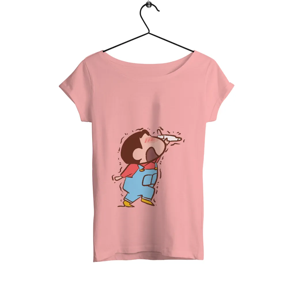 Graphic Tees: Joyful Laughter - Whimsical Childhood Nostalgia|neon green graphic tees women's