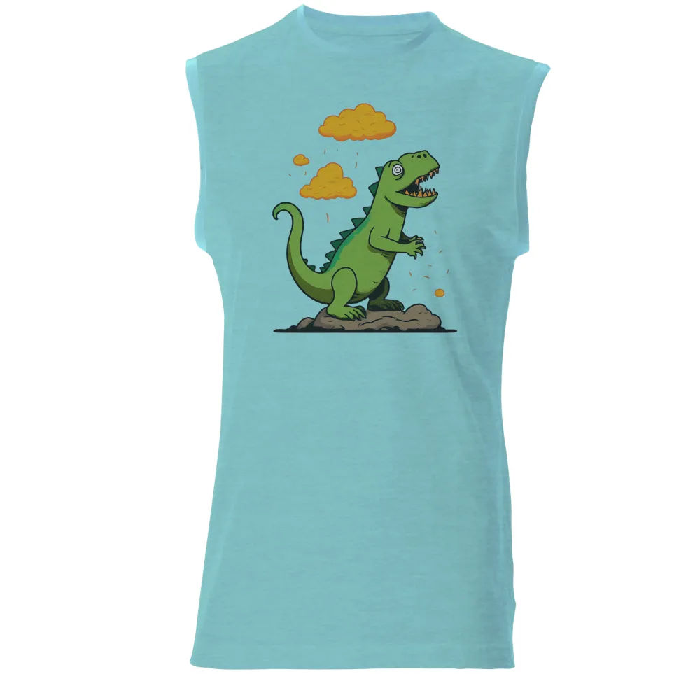 TShirt Design: Rex's Adventure with the Fire Cloud|dinosaur easter shirt