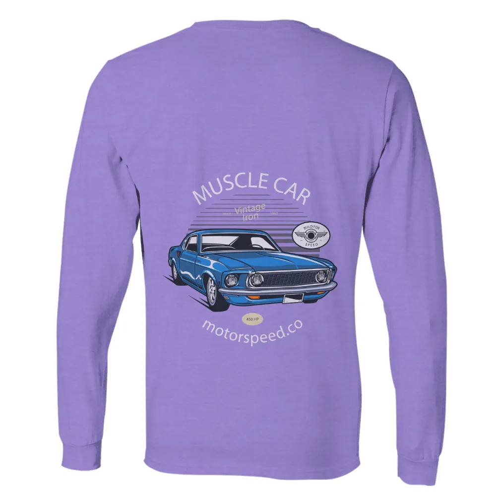 Tee Shirt Printing: Muscle Car Vintage Iron - Build for Speed|russell athletic russel athletic essential 60 40 performance