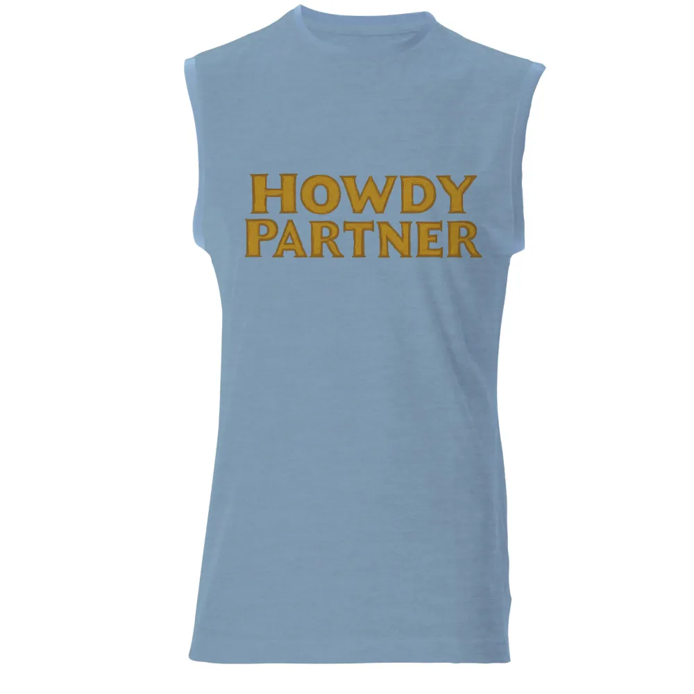 TShirt Design: Howdy Partner - A Symbol of Friendship and Unity|western conference finals t shirt