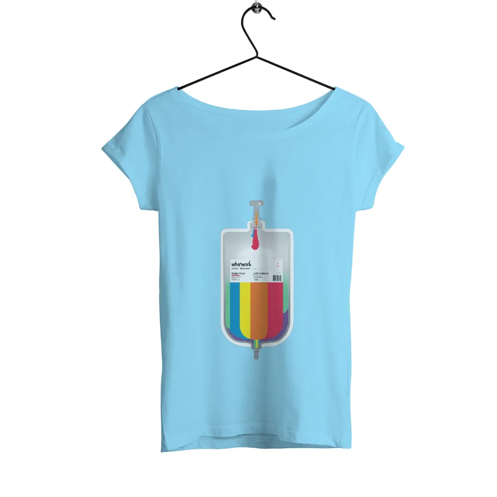 Celebrate Diversity with Our Vibrant Rainbow Blood Bag Design|i hope they serve beer in hell shirt