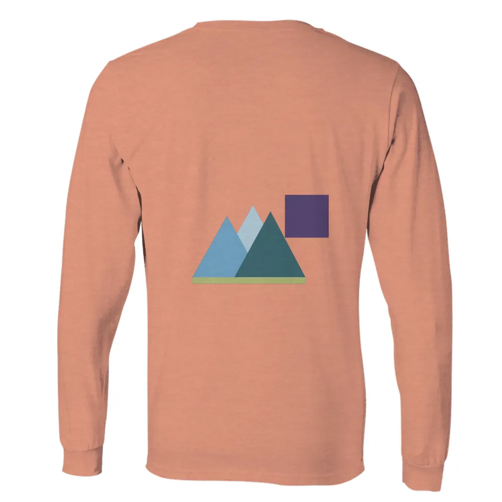 Custom Tee Shirts: Mountains of Harmony - Artistic Nature Design|collar t shirt design maker