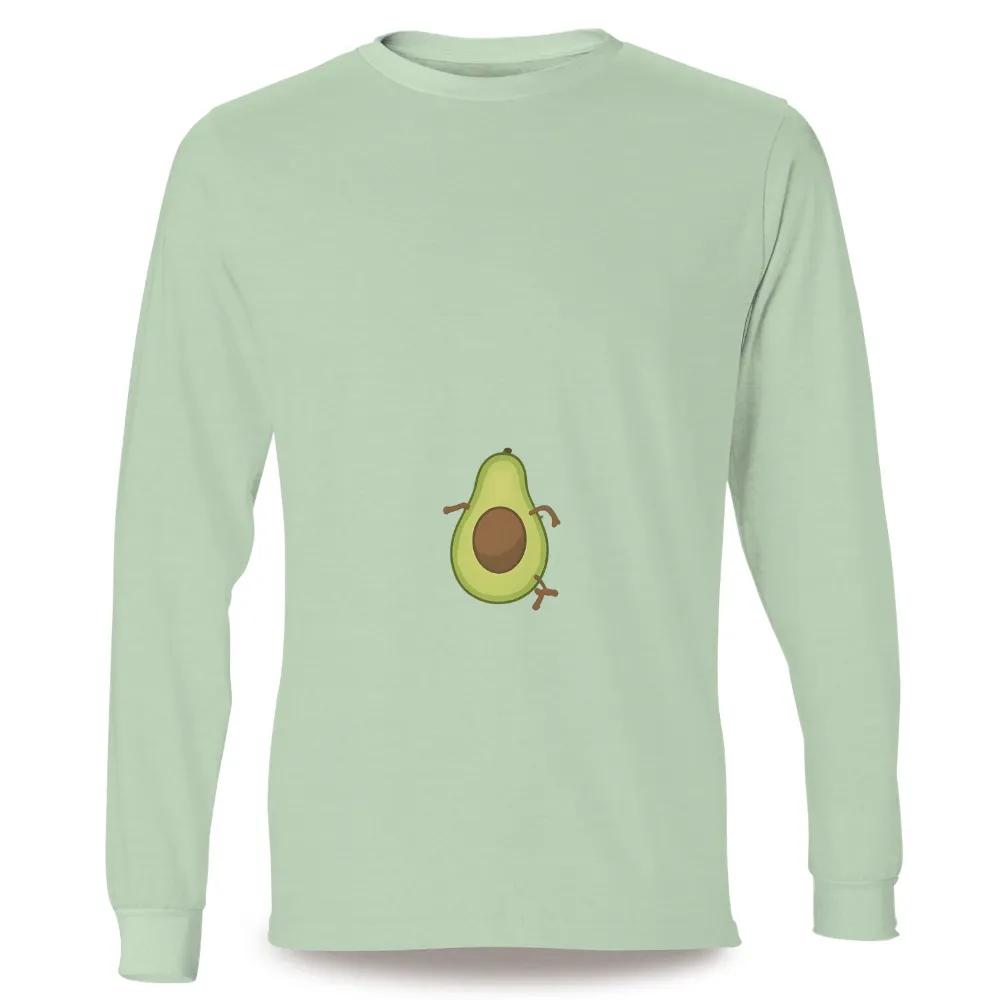 Custom Tee Shirts: Quirky Avocado - Funny & Whimsical Design|quirky t shirts for ladies