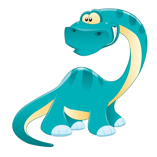 Custom T-Shirt Printing: Friendly Turquoise Dinosaur Design