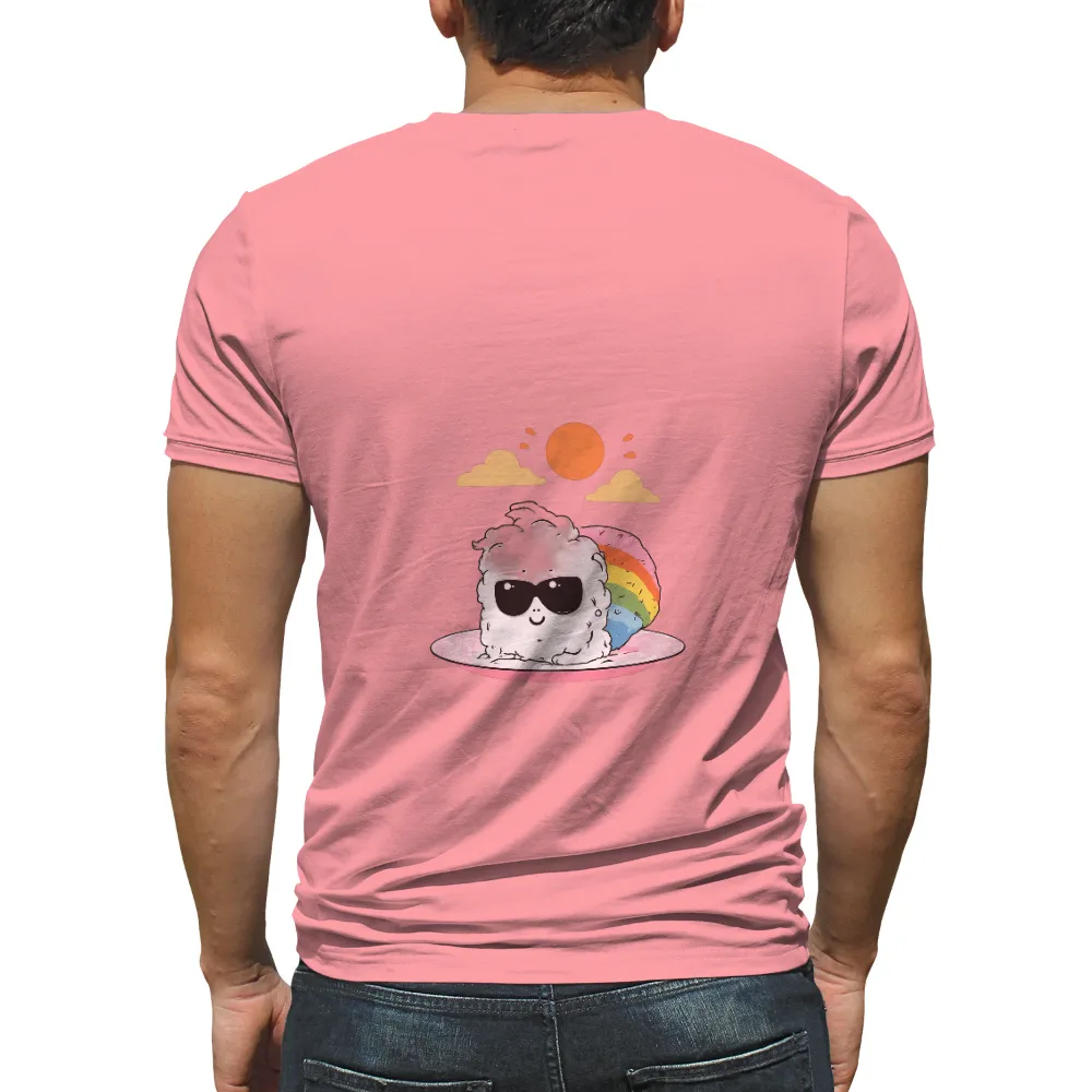 T-Shirts Design: Remy's Rainbow Adventure | Inspirational & Fun| Remy with a rainbow