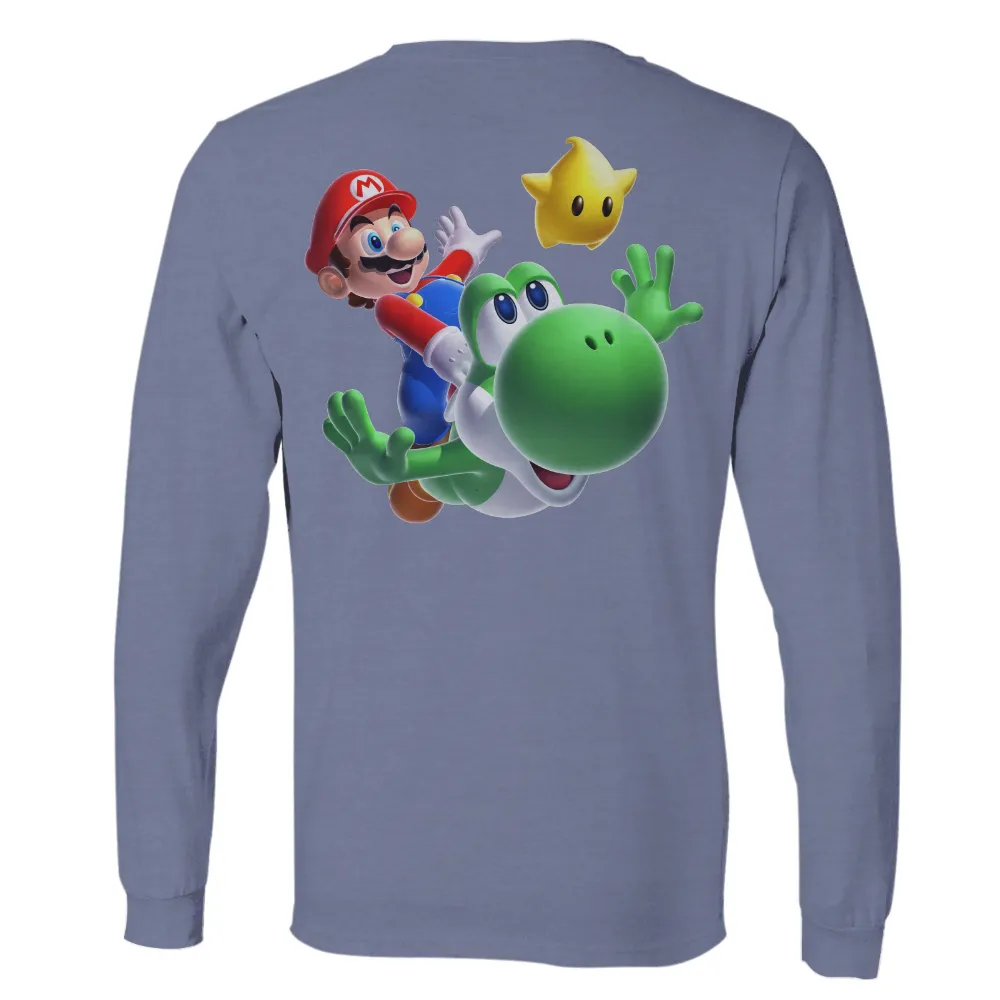 Tee Shirts Printed: Adventure with Mario and Yoshi|bonkers mario t shirt