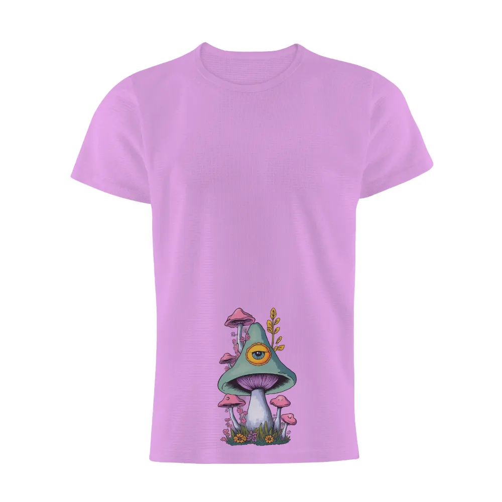 Tee Shirt Printing: Whimsical Mushroom Eye - Artistic Designs|final fantasy 35th anniversary t shirt