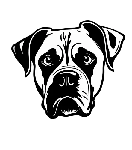 Custom Tee Shirts: Expressive Boxer Dog - Artistic Design