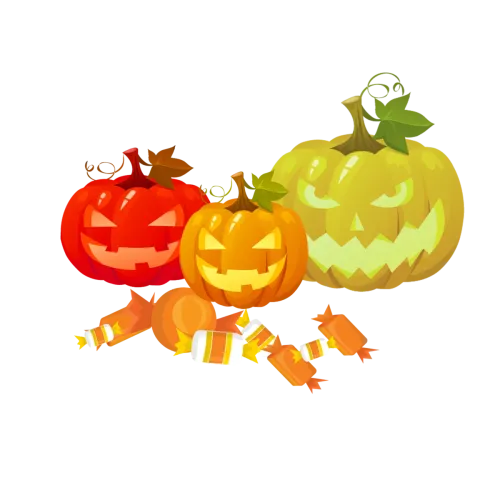 T-Shirts Pattern: Halloween Pumpkins and Candies