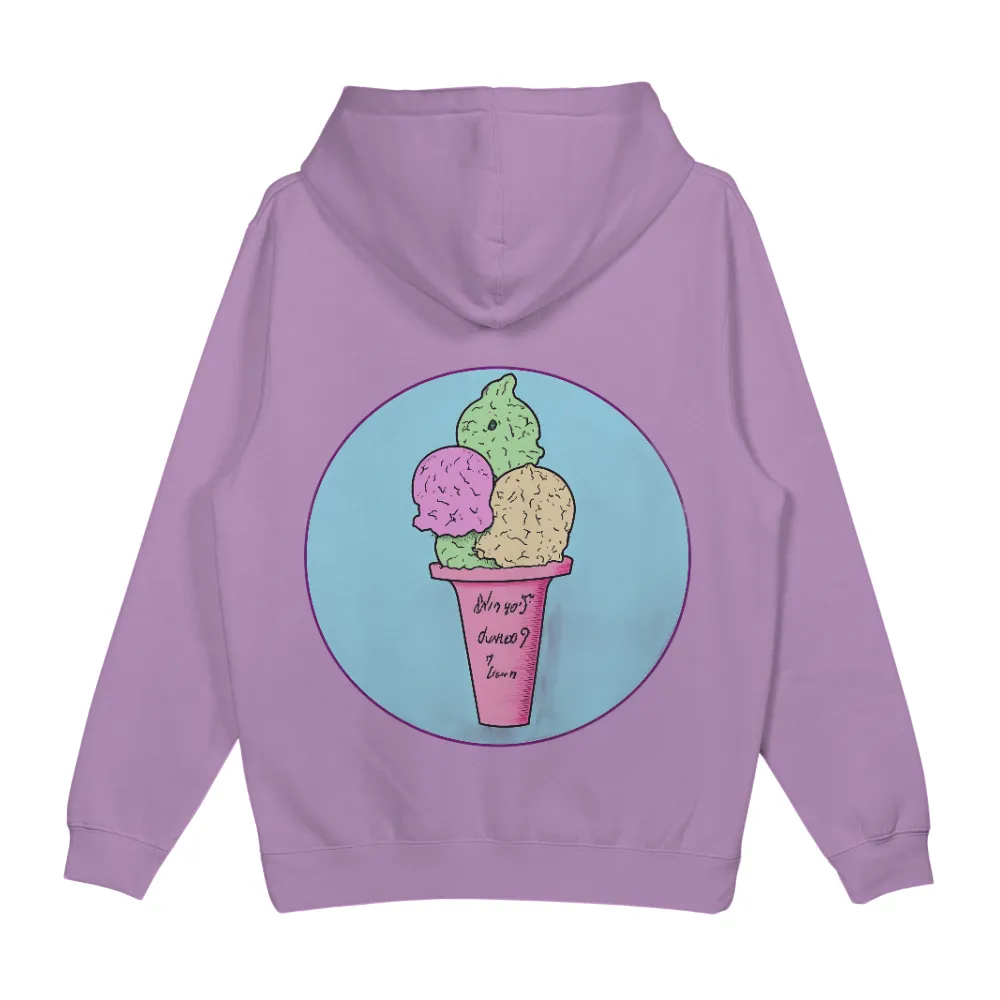 Tee Shirts Printed: Whimsical Ice Cream Cone - Summer Memories| strawberry