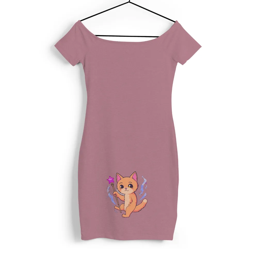 TShirt Design: Whiskers the Magical Cat with Wand|pokemon magic shirt 1999