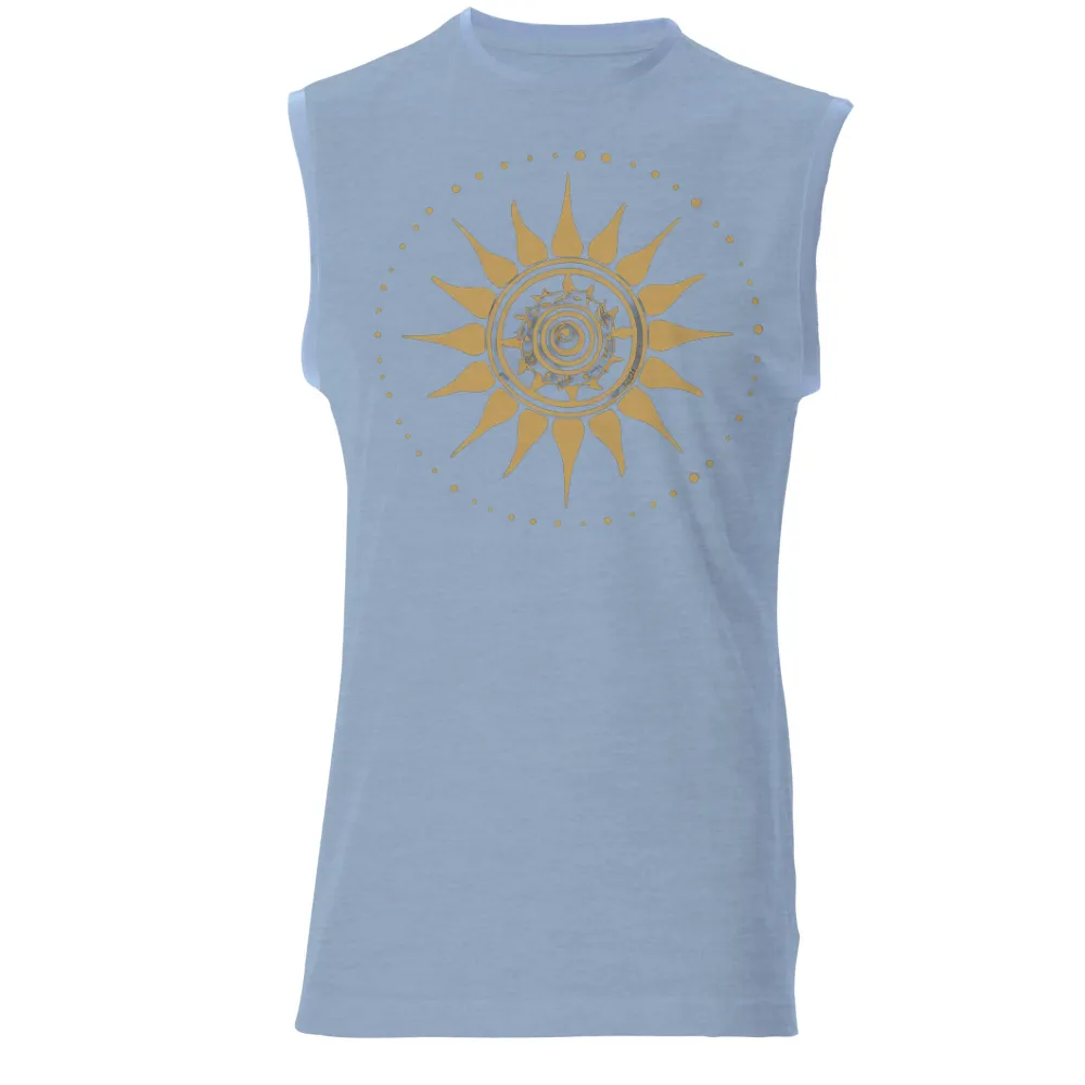 TShirt Printing: Radiant Sun Mandala - Artistic Designs|t shirt new design 2022