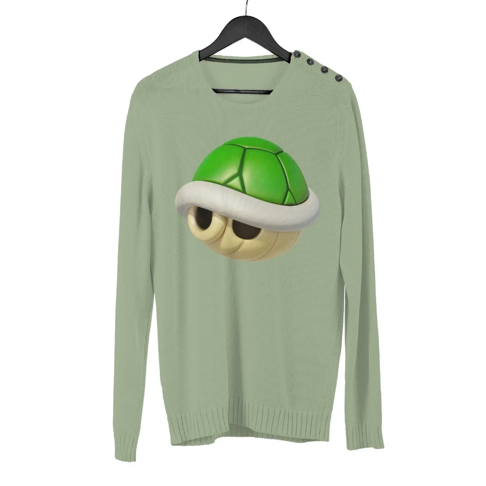 Graphic Tees: Iconic Green Shell from Mario Kart|video game class shirt