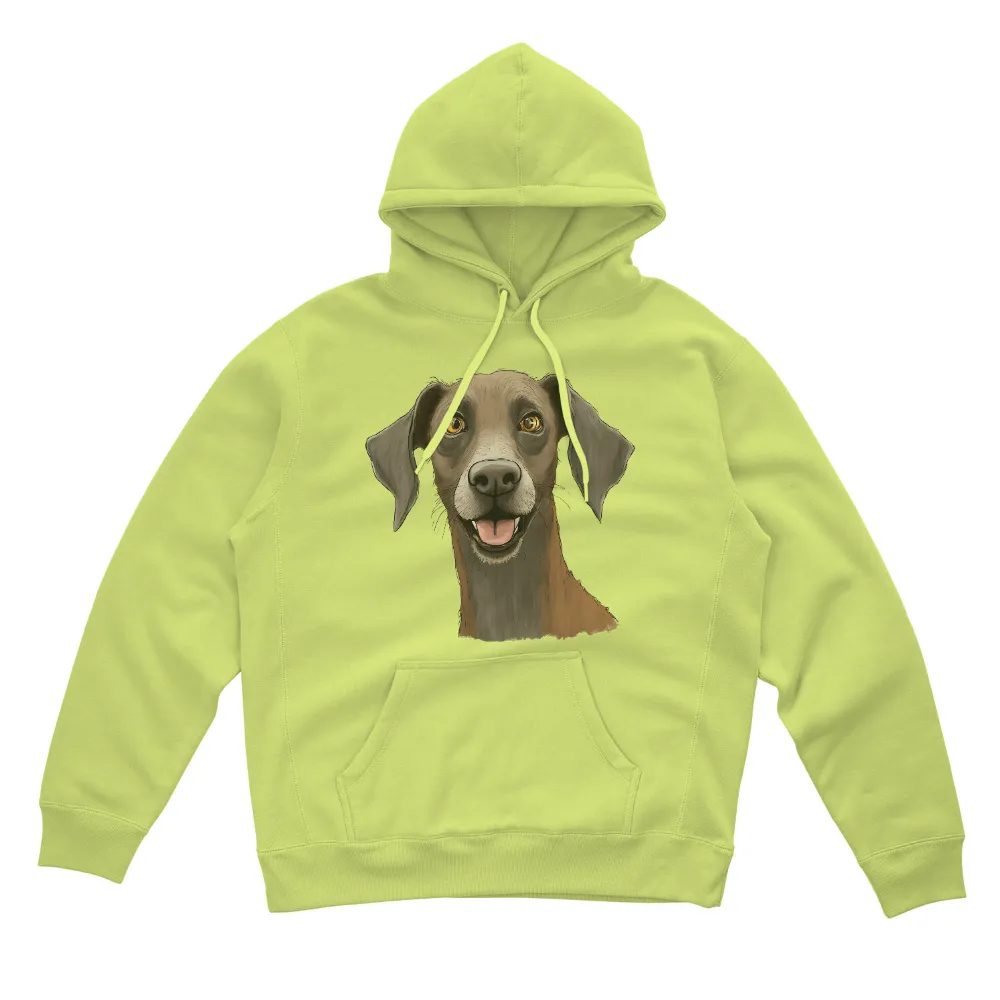 Custom Tee Shirts: Joyful Dog Design | Happy Pet Owner| soft warm colors