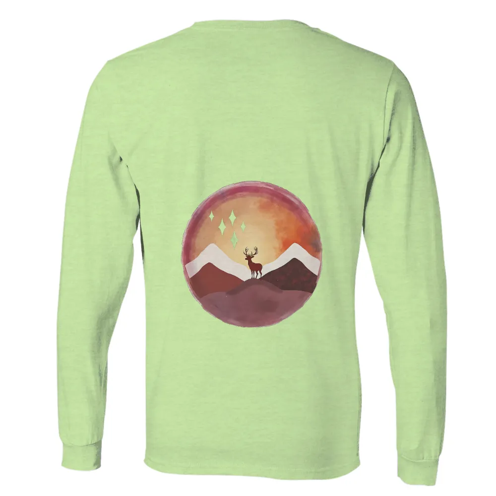 Customized Tee Shirts: Majestic Deer in Twilight - Artistic Nature Design|dallas stars reddit