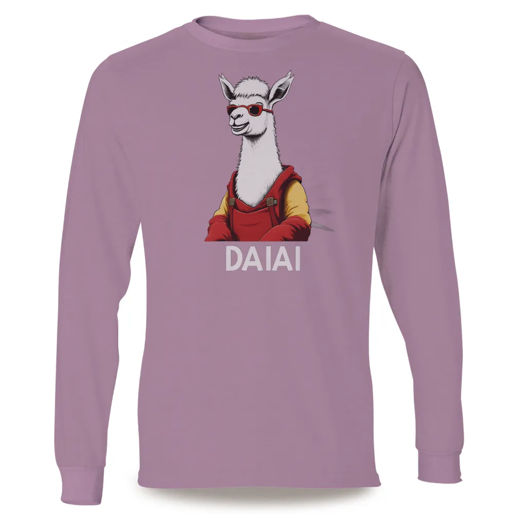 Custom Tee Shirts: Daiai the Fashionable Llama|new fashion shirt 2022