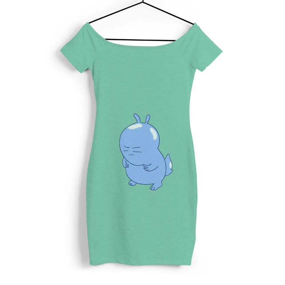 T-Shirts Pattern: Embrace Yourself with Bubbles - Blue Bunny Self-Love Design|comfort colors bleach dye