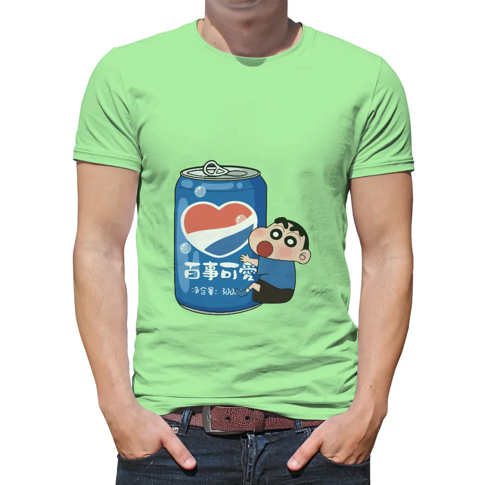 T-Shirts Design: Shin-chan's Magical Soda Adventure|adventure time shirt sex