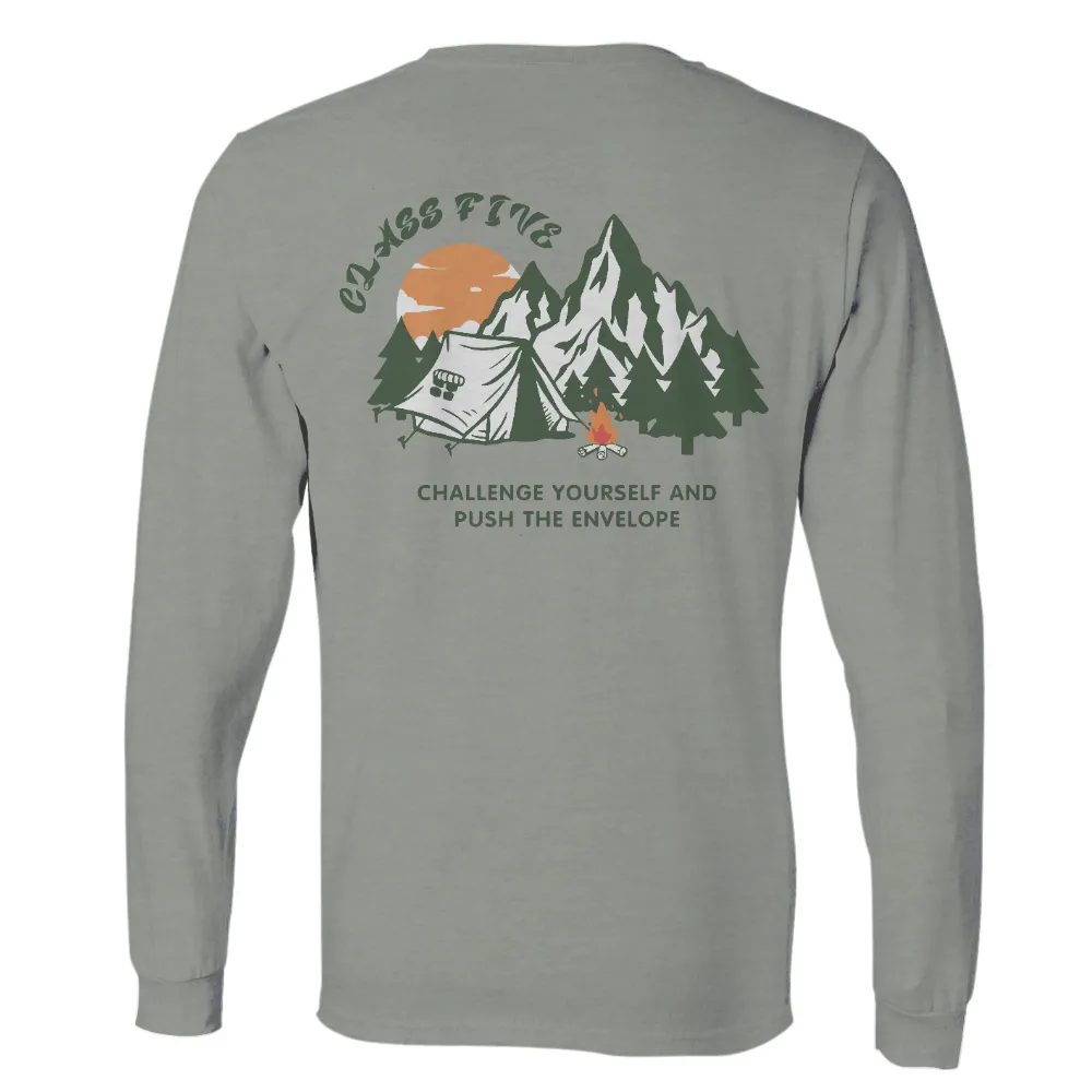 Tee Shirts Printed: Adventure Awaits - Challenge Yourself and Push the Envelope|nhl outdoor games 2023