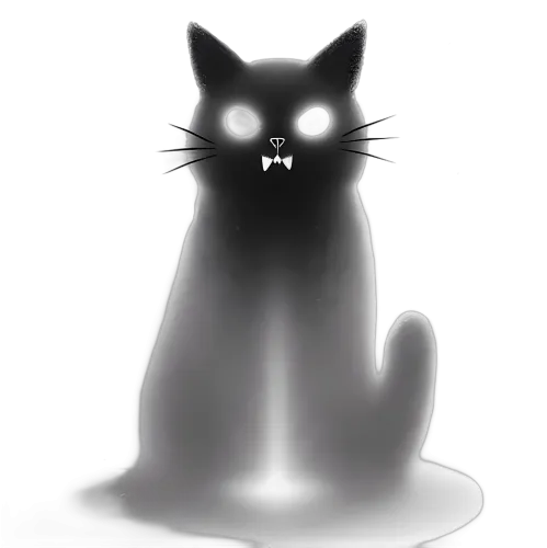 Ghostly Cat T-Shirt Printing | Mysterious & Eerie Glow