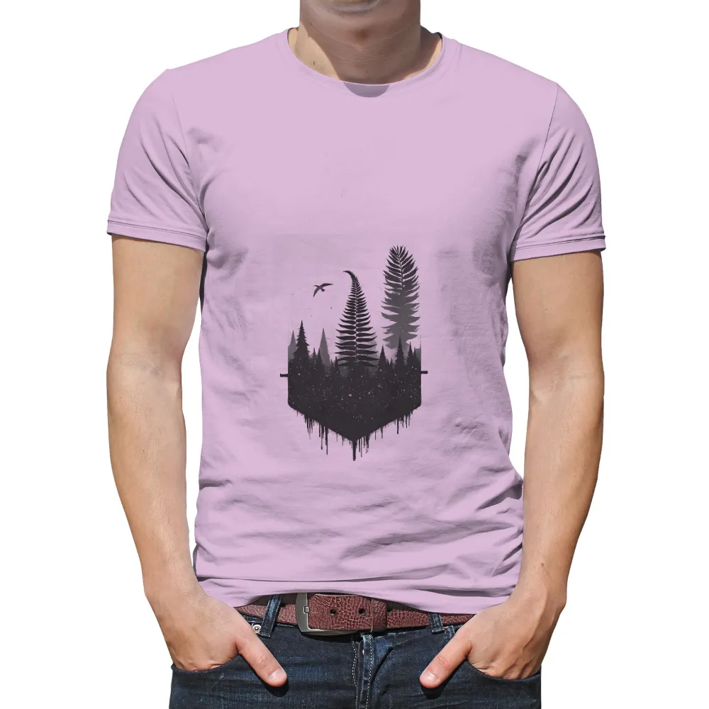 Shirts Graphic Tees: Enchanted Forest Night Scene|pokemon magic shirt 1999