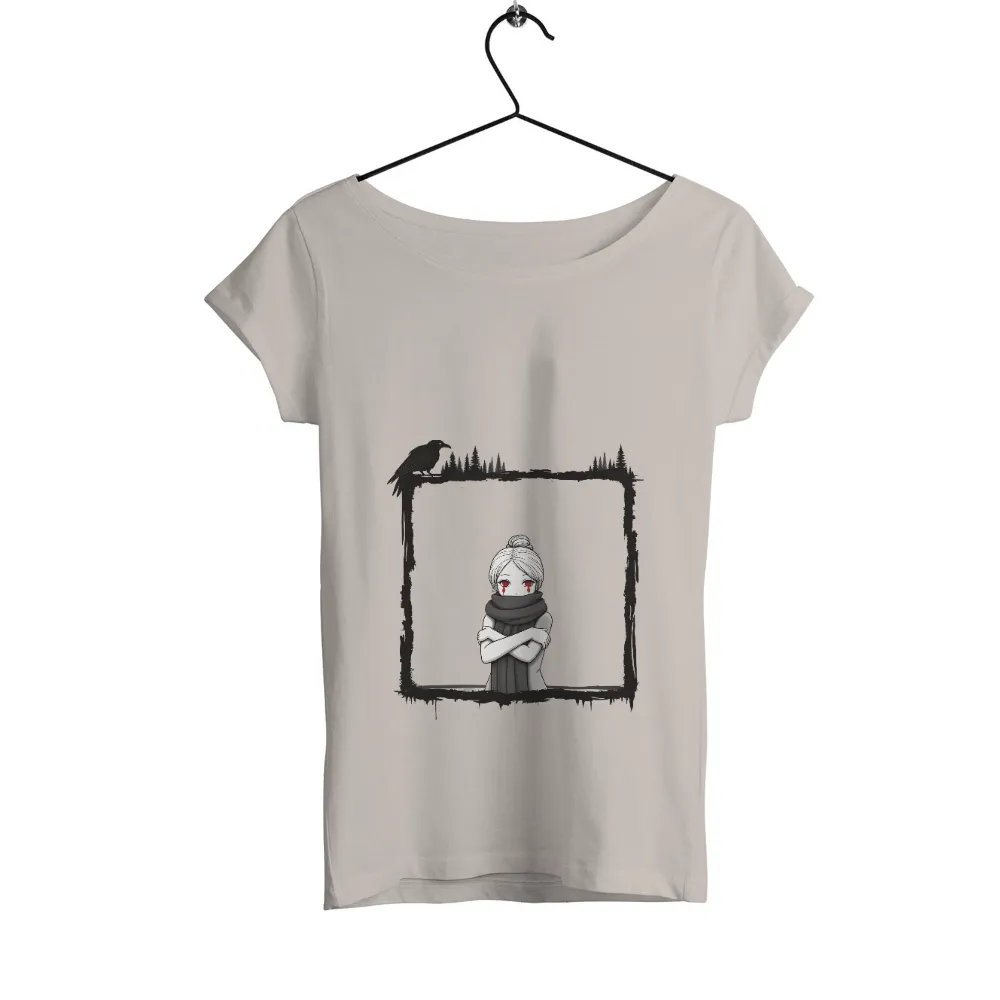 Tee Shirt Printing: Solitude in Winter - Artistic Design|winter sweatshirts for ladies online