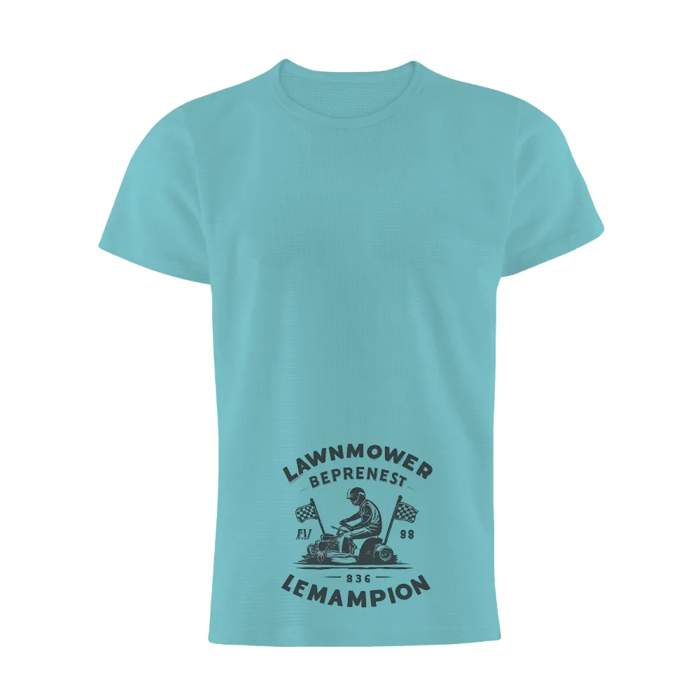 Vintage Lawn Mower Racing Design: 'Lawnmower Beprenest Lemampion'|tooheys retro t shirt