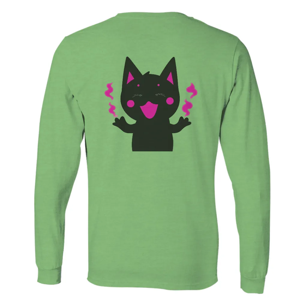 TShirt Printing: Whiskers the Joyful Black Cat|olive garden pride shirt