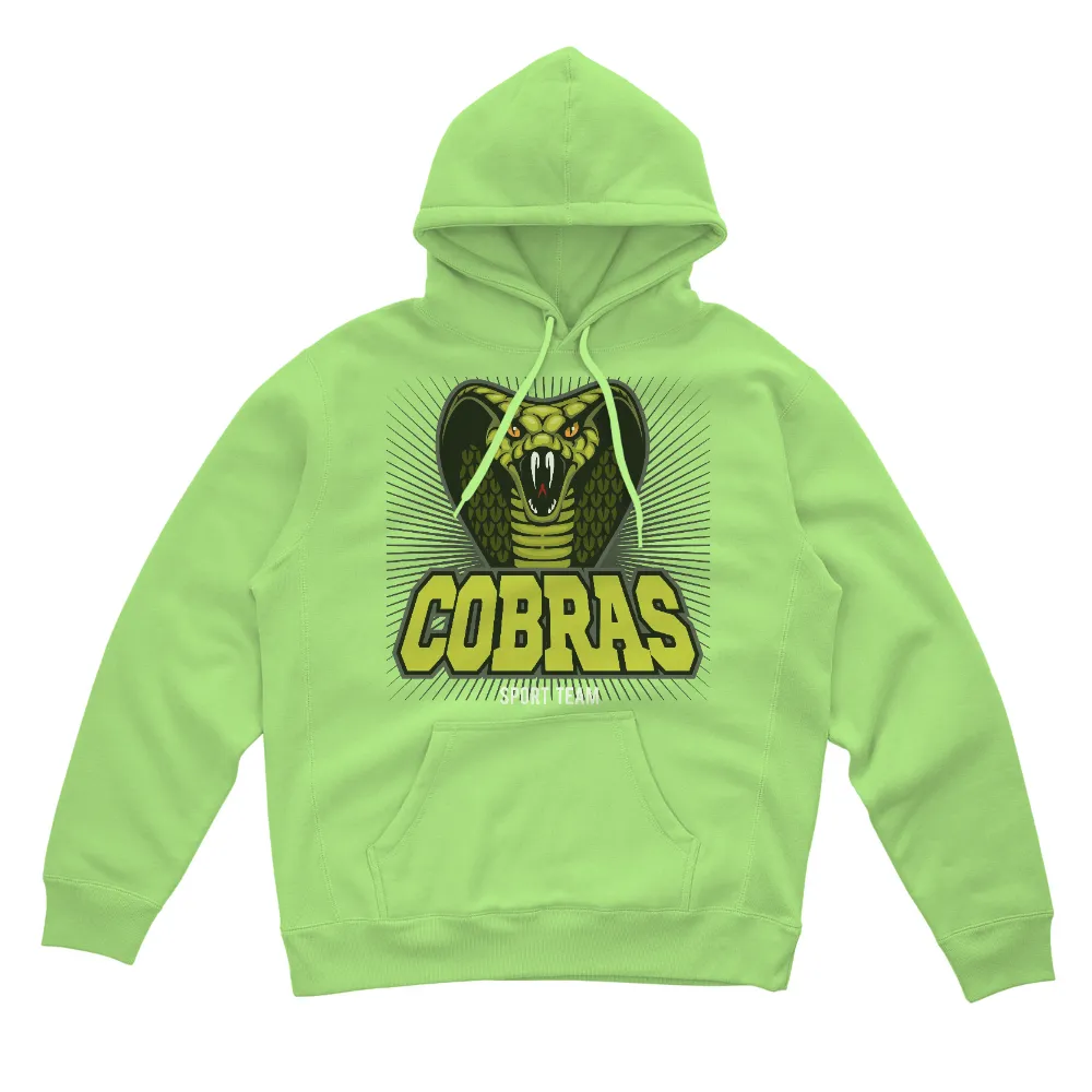 Shirts Graphic Tees: Cobras Sport Team Mascot - Fierce and Intimidating|strength and honour t shirt