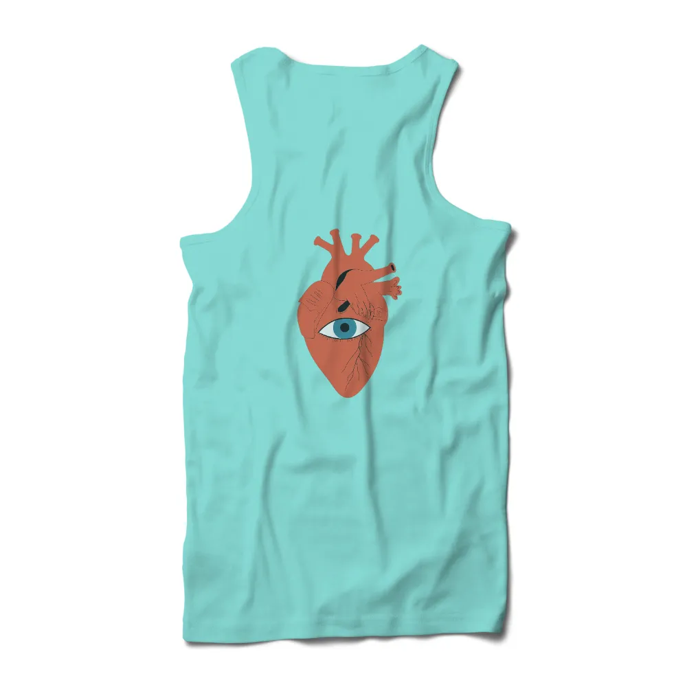 TShirt Design: Heart with Eye - Emotions and Life|upper shirt design