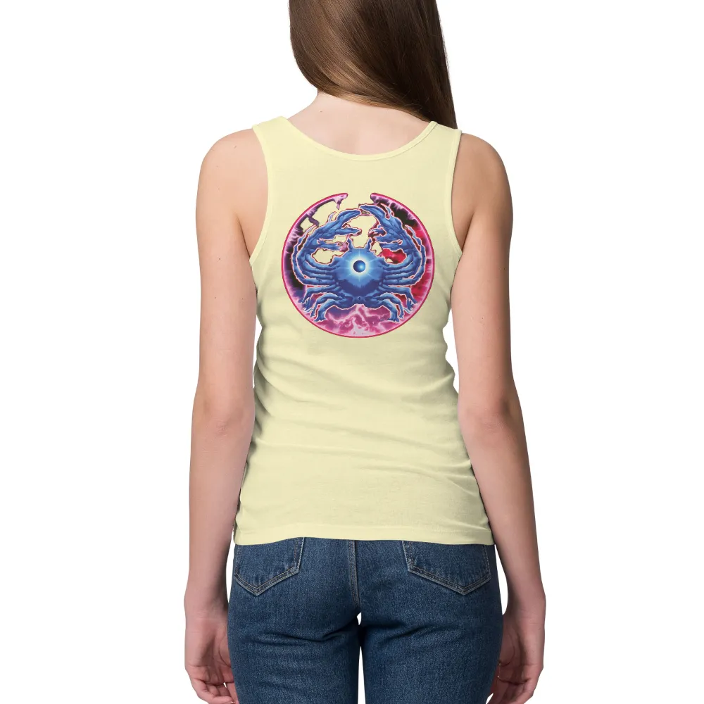 Tee Shirt Printing: Cosmic Balance - Blue Crab Dance|black and white wonder woman shirt