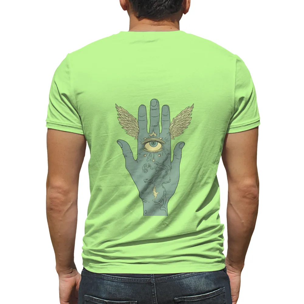 Customized Tee Shirts: Hand of Wisdom - Artistic Designs|soderblom red wings