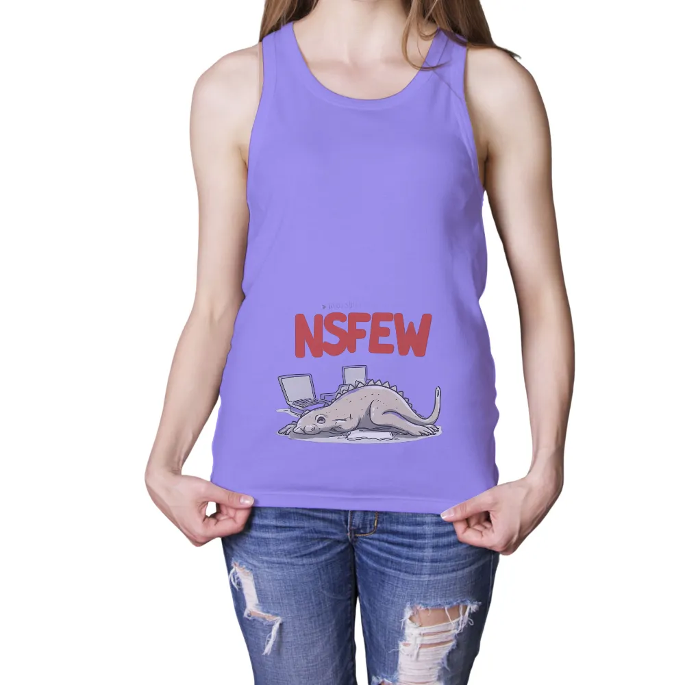 Humorous NSFW Dinosaur Laptop Design for Modern Wear|valentines day dinosaur shirt