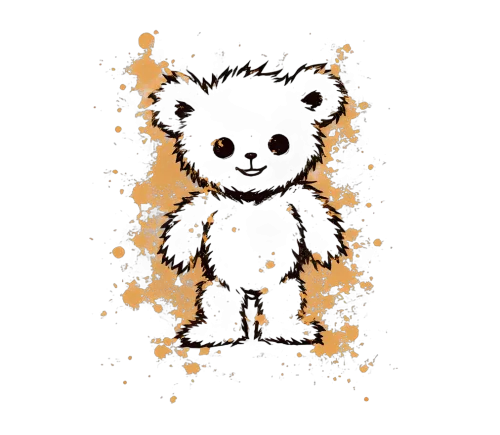 Tee Shirts Printed: Luna, the Starry Night Bear