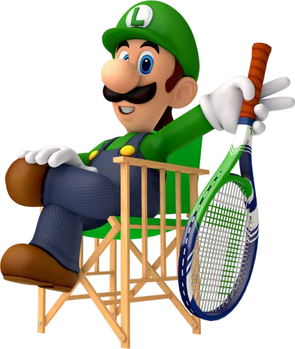 TShirt Printing: Luigi Tennis - Video Game Sports Mashup