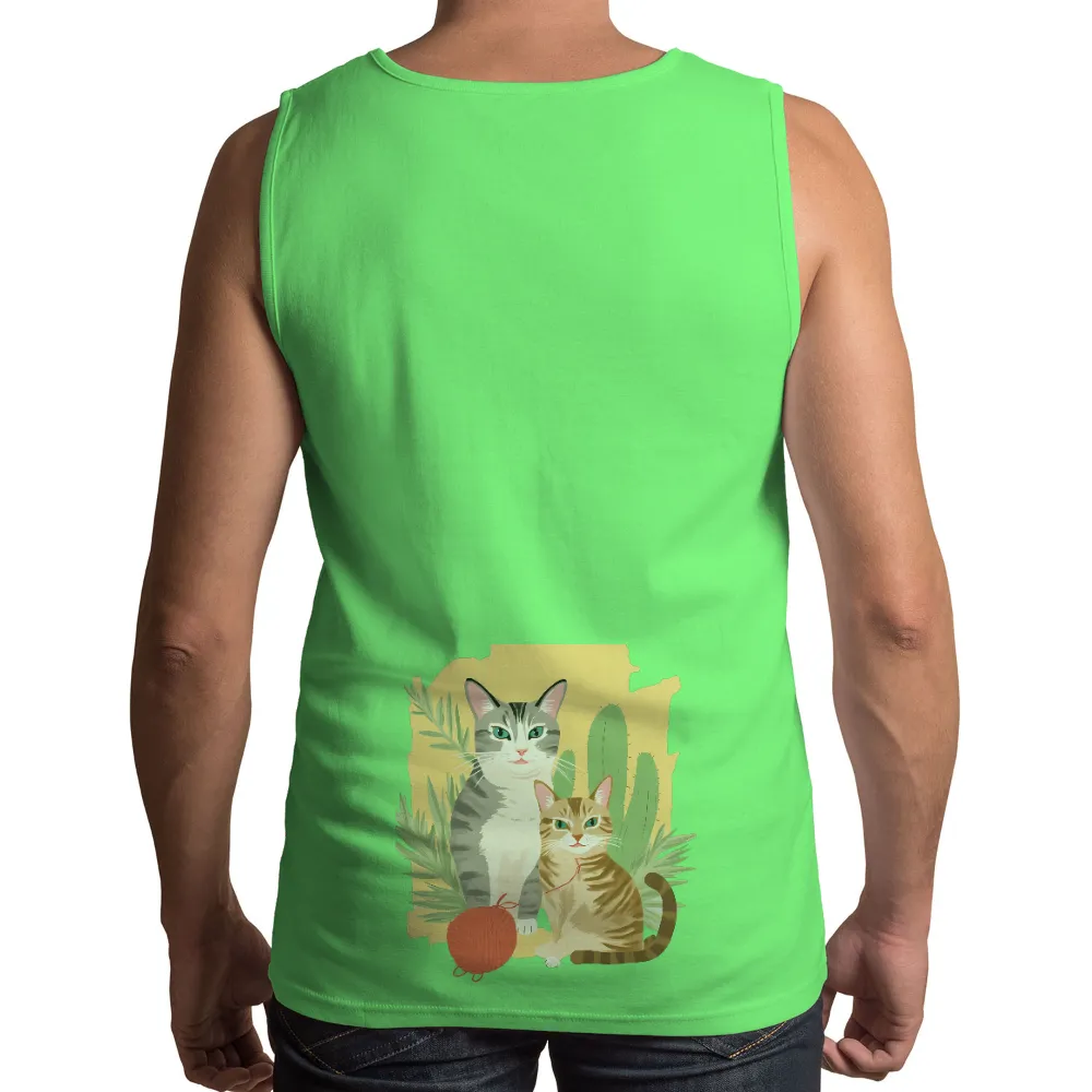 Custom T-Shirt Printing: Whiskers and Pumpkin - Cats in Harmony|bleach dye comfort colors