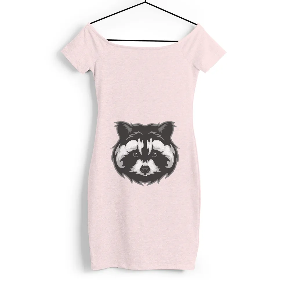 Custom T-Shirt Printing: Remy the Resilient Raccoon - Artistic Urban Design|black and white wonder woman shirt