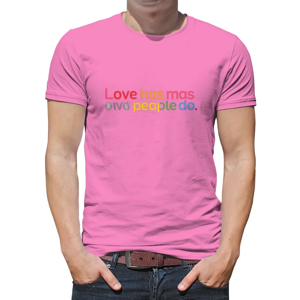 Vibrant and Whimsical Design: 'Love Has Mas People Do'|dad a sons first hero a daughters first love shirt