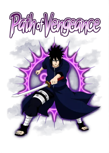 Sasuke Path of Vengeance - naruto t shirt