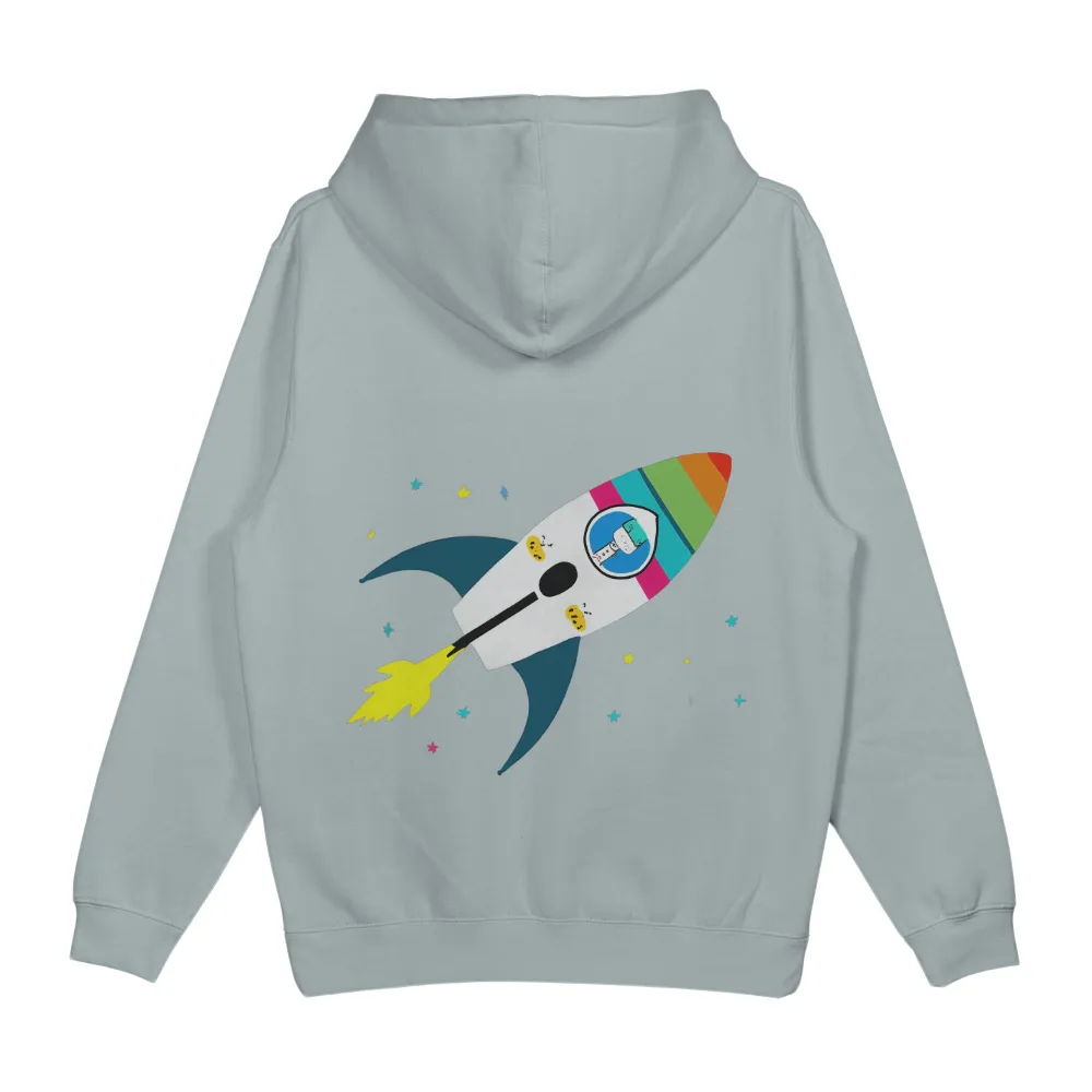 T-Shirts Design: Zara's Dream Rocket - Explore the Universe|childrens space t shirt