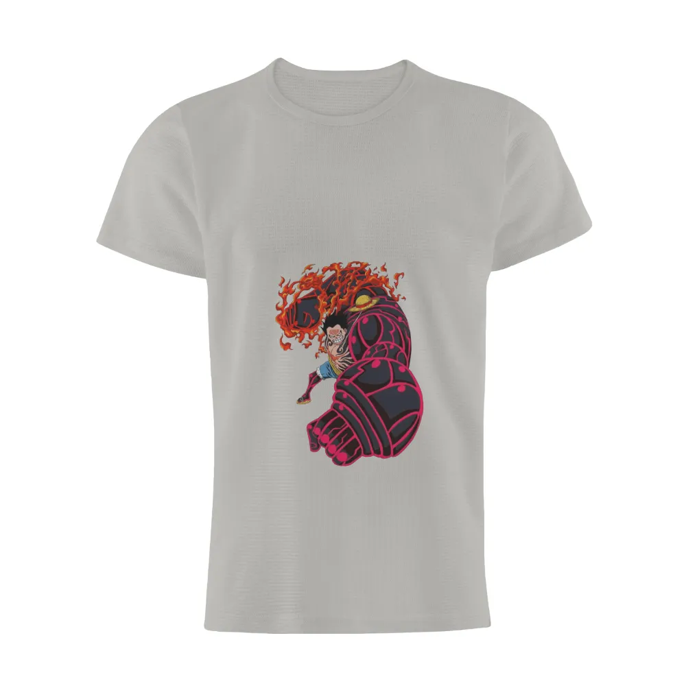 Shirts Graphic Tees: Luffy's Determination in Gear Fourth Form|calgary flames twitter