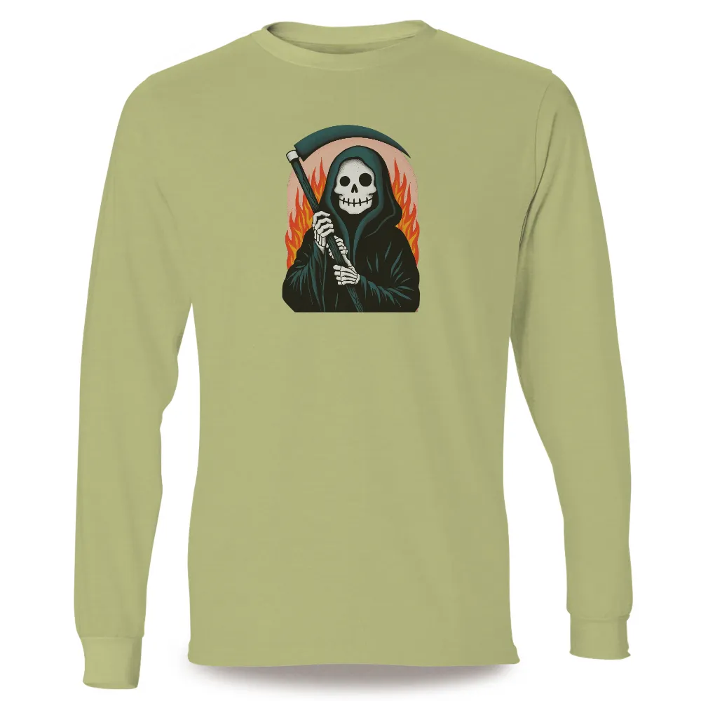 Custom T-Shirt Printing: Embrace Life with the Grim Reaper Design|half life 2 graffiti